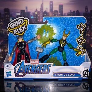 Marvel Avengers Bend and Flex Thor VS Loki Figures